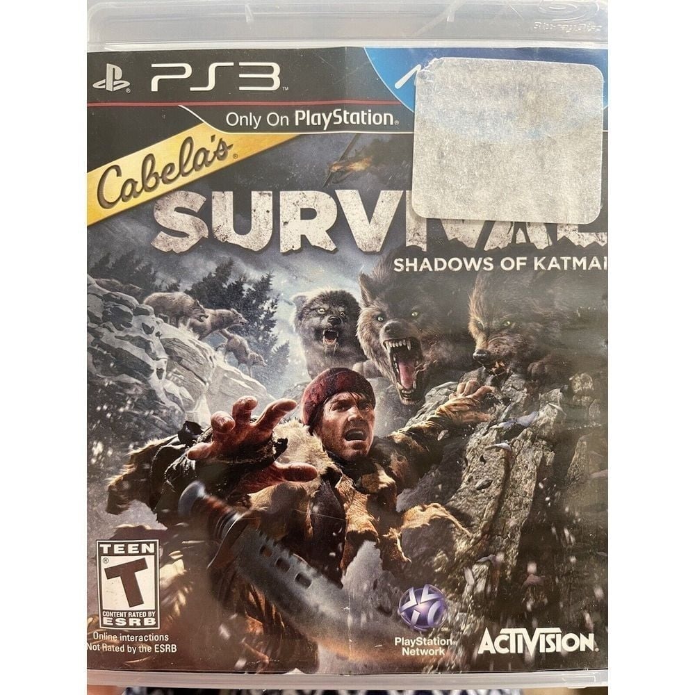 PS3 cabela's survival shadows of katmai‎ video game